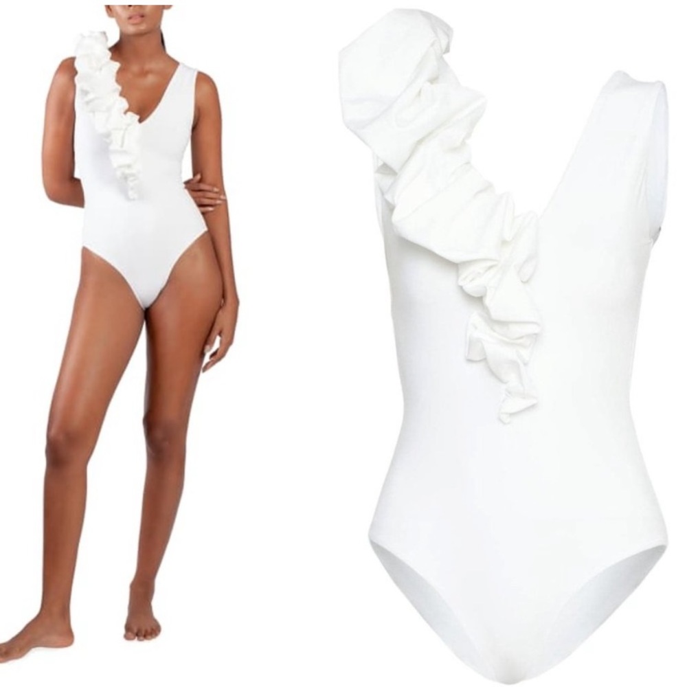 Maygel Coronel Swim ivory one piece